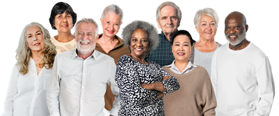 Group of older people smiling